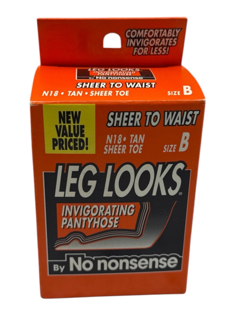 Leg Looks By No Nonsense Sheer To Waist Pantyhose Size B Tan N18 Sheer Toe